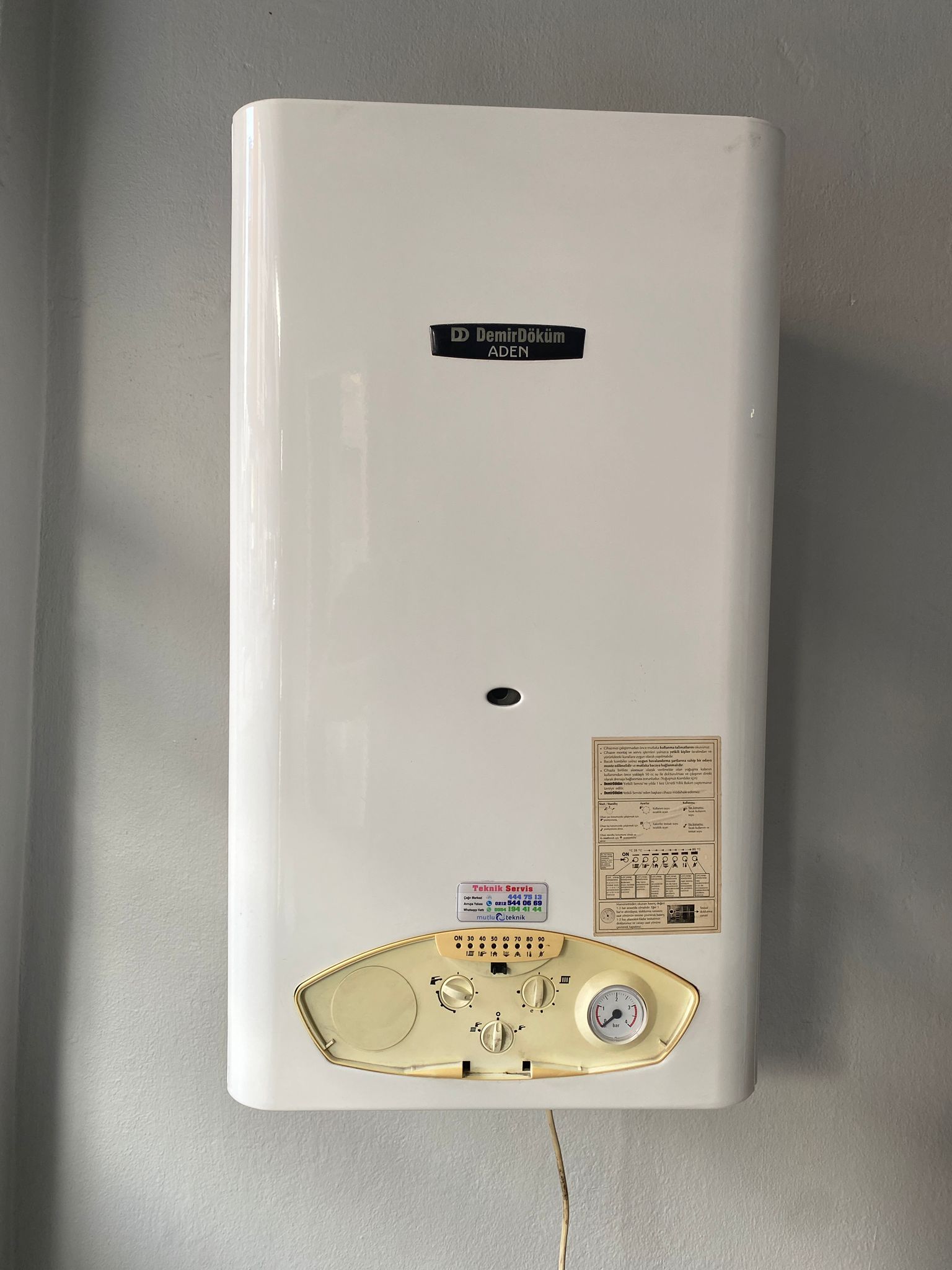 Demirdöküm Aden 24 Kw 20 Cl Hermetik Kombi katalog görseli